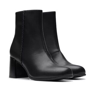 Clark’s Women's Collection Keirsta Faye Boots size 9.5 black leather new